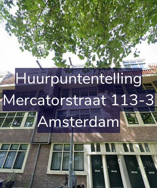Foto gevel Huurpuntentelling voor Mercatorstraat 113-3, Amsterdam