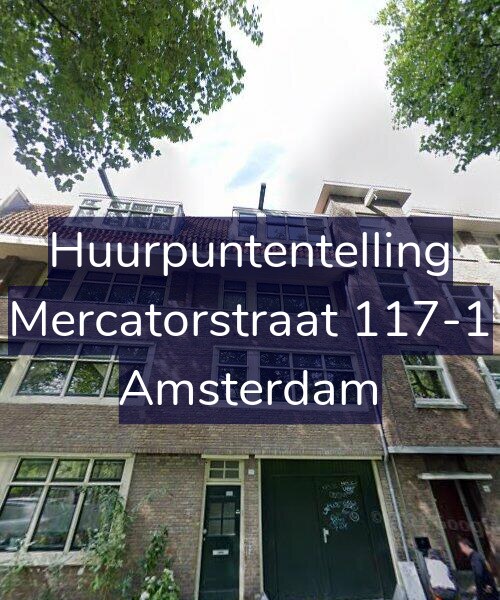 Foto gevel Huurpuntentelling voor Mercatorstraat 117-1, Amsterdam