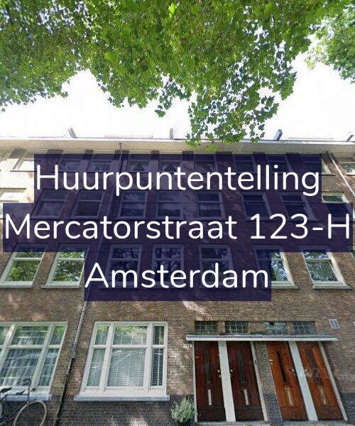 Foto gevel Huurpuntentelling voor Mercatorstraat 123-H, Amsterdam