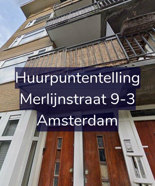 Foto gevel Huurpuntentelling voor Merlijnstraat 9-3, Amsterdam