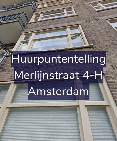 Foto gevel Huurpuntentelling voor Merlijnstraat 4-H, Amsterdam