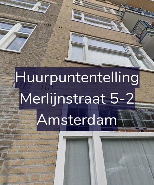 Foto gevel Huurpuntentelling voor Merlijnstraat 5-2, Amsterdam