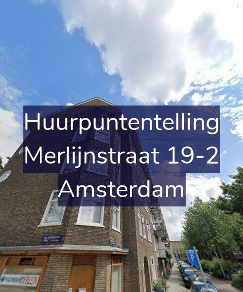 Foto gevel Huurpuntentelling voor Merlijnstraat 19-2, Amsterdam