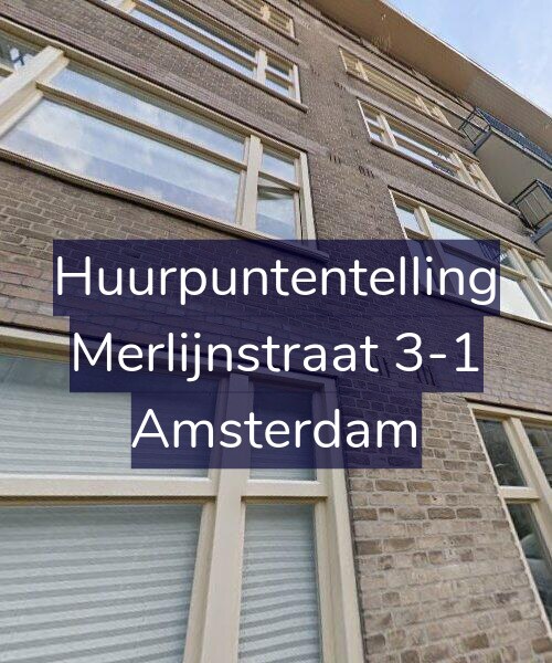Foto gevel Huurpuntentelling voor Merlijnstraat 3-1, Amsterdam
