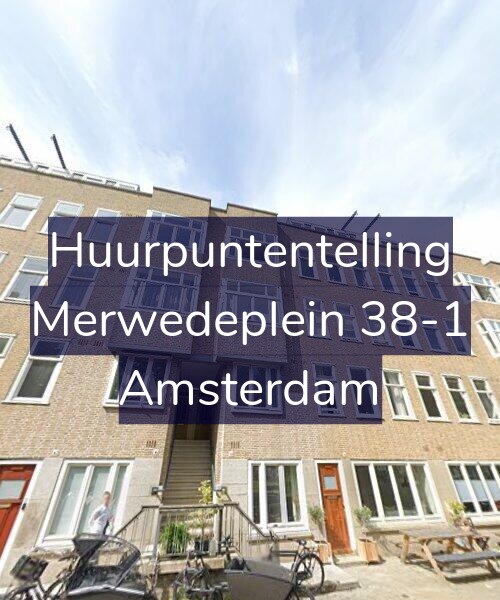 Foto gevel Huurpuntentelling voor Merwedeplein 38-1, Amsterdam