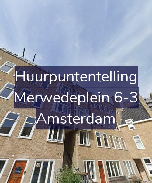 Foto gevel Huurpuntentelling voor Merwedeplein 6-3, Amsterdam