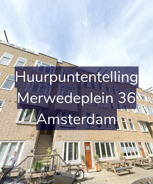 Foto gevel Huurpuntentelling voor Merwedeplein 36, Amsterdam