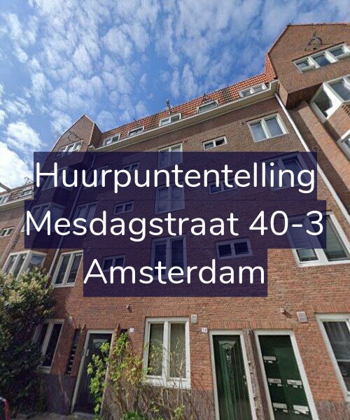Foto gevel Huurpuntentelling voor Mesdagstraat 40-3, Amsterdam