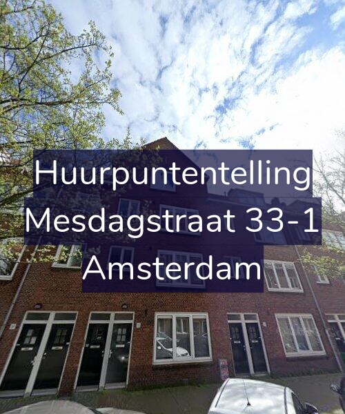 Foto gevel Huurpuntentelling voor Mesdagstraat 33-1, Amsterdam