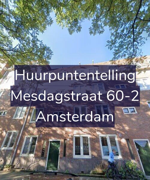 Foto gevel Huurpuntentelling voor Mesdagstraat 60-2, Amsterdam