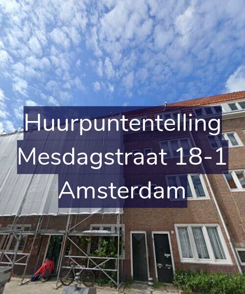 Foto gevel Huurpuntentelling voor Mesdagstraat 18-1, Amsterdam