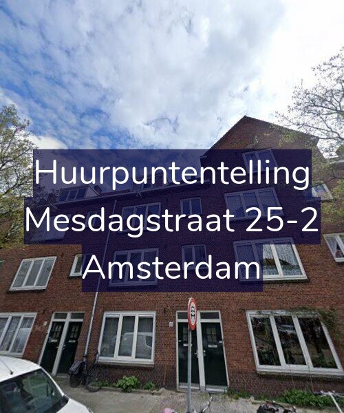 Foto gevel Huurpuntentelling voor Mesdagstraat 25-2, Amsterdam