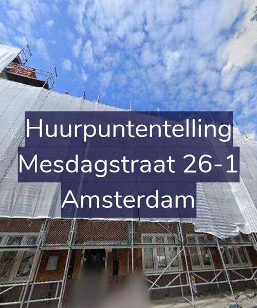 Foto gevel Huurpuntentelling voor Mesdagstraat 26-1, Amsterdam