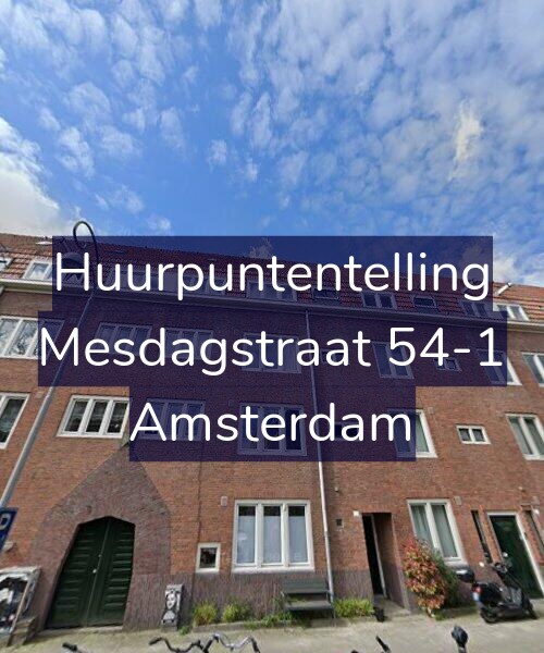 Foto gevel Huurpuntentelling voor Mesdagstraat 54-1, Amsterdam