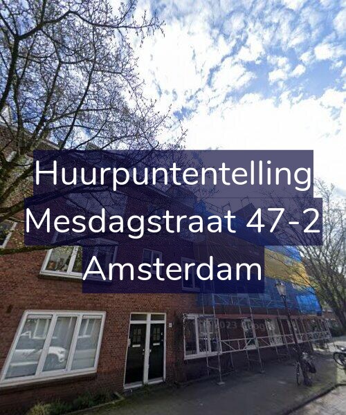 Foto gevel Huurpuntentelling voor Mesdagstraat 47-2, Amsterdam