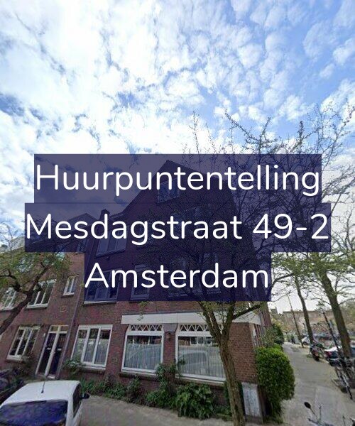 Foto gevel Huurpuntentelling voor Mesdagstraat 49-2, Amsterdam