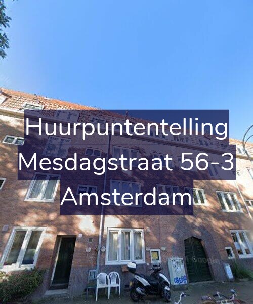 Foto gevel Huurpuntentelling voor Mesdagstraat 56-3, Amsterdam