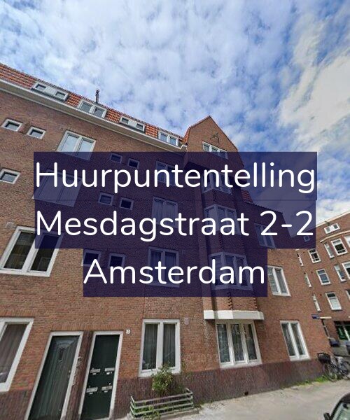 Foto gevel Huurpuntentelling voor Mesdagstraat 2-2, Amsterdam