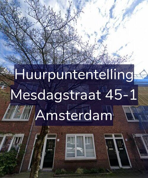 Foto gevel Huurpuntentelling voor Mesdagstraat 45-1, Amsterdam