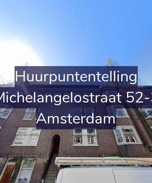 Foto gevel Huurpuntentelling voor Michelangelostraat 52-3, Amsterdam