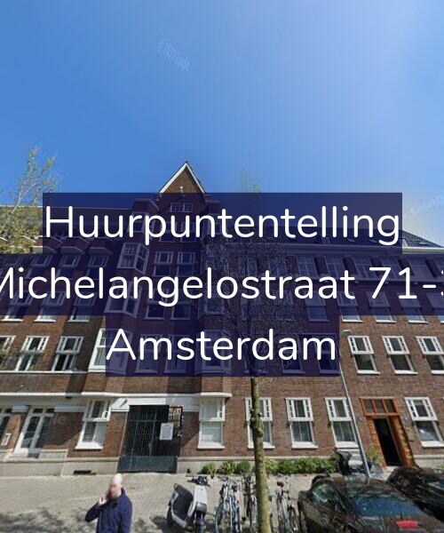 Foto gevel Huurpuntentelling voor Michelangelostraat 71-3, Amsterdam