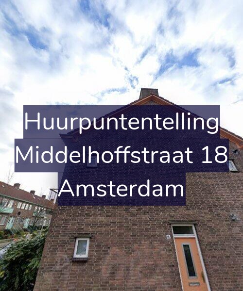 Foto gevel Huurpuntentelling voor Middelhoffstraat 18, Amsterdam