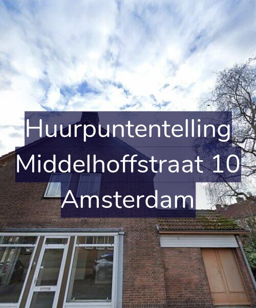 Foto gevel Huurpuntentelling voor Middelhoffstraat 10, Amsterdam