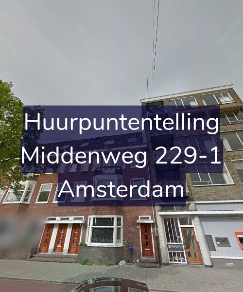 Foto gevel Huurpuntentelling voor Middenweg 229-1, Amsterdam