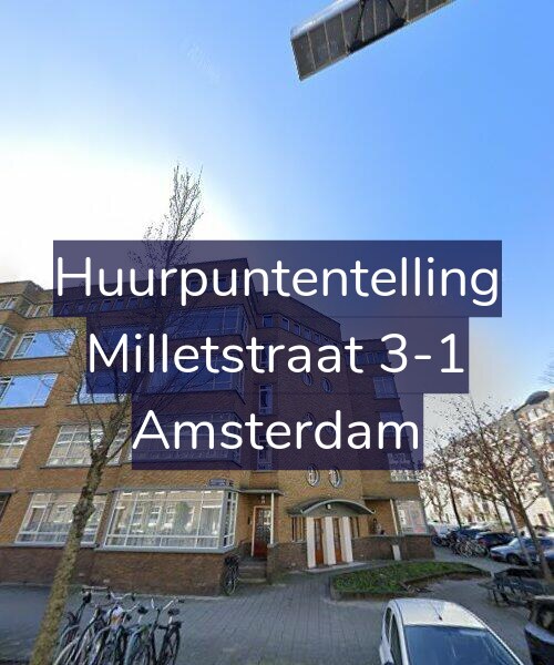 Foto gevel Huurpuntentelling voor Milletstraat 3-1, Amsterdam