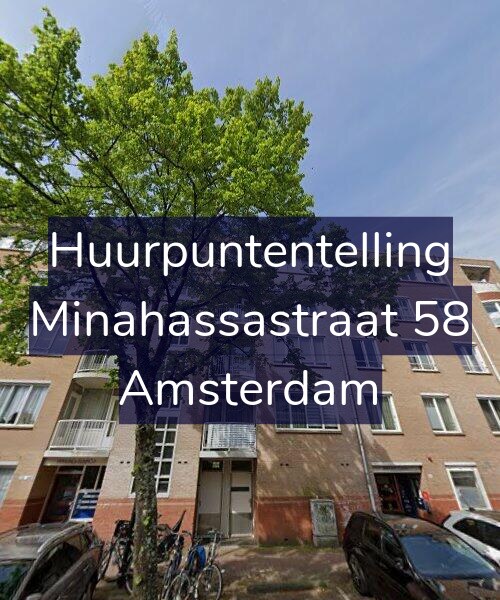 Foto gevel Huurpuntentelling voor Minahassastraat 58, Amsterdam