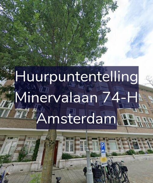 Foto gevel Huurpuntentelling voor Minervalaan 74-H, Amsterdam