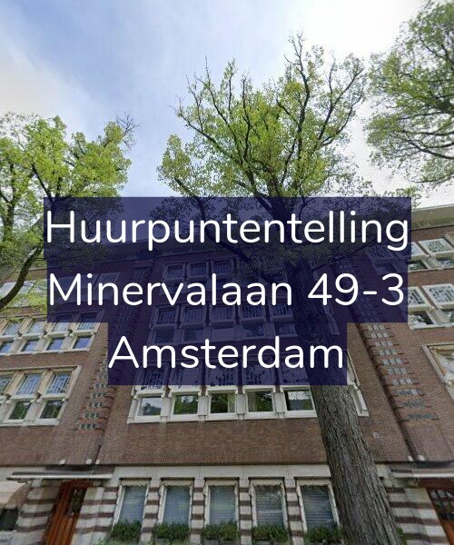 Foto gevel Huurpuntentelling voor Minervalaan 49-3, Amsterdam