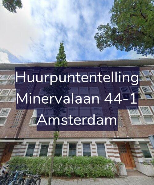 Foto gevel Huurpuntentelling voor Minervalaan 44-1, Amsterdam