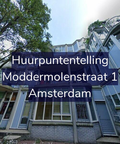 Foto gevel Huurpuntentelling voor Moddermolenstraat 1, Amsterdam