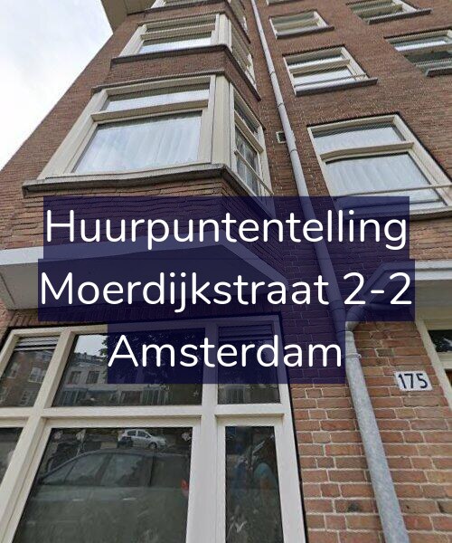 Foto gevel Huurpuntentelling voor Moerdijkstraat 2-2, Amsterdam