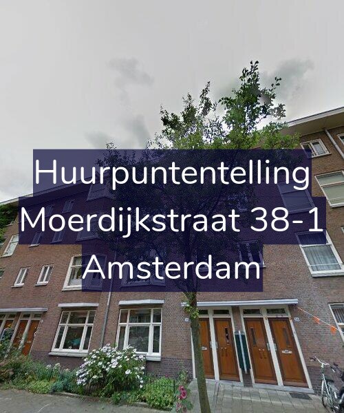 Foto gevel Huurpuntentelling voor Moerdijkstraat 38-1, Amsterdam