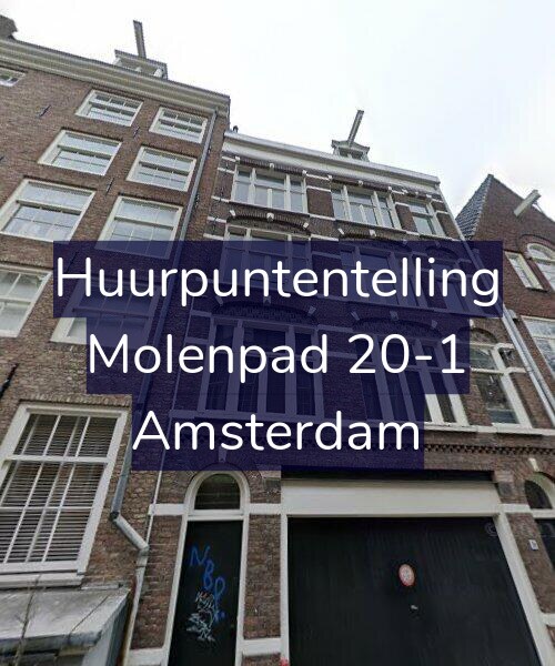 Foto gevel Huurpuntentelling voor Molenpad 20-1, Amsterdam