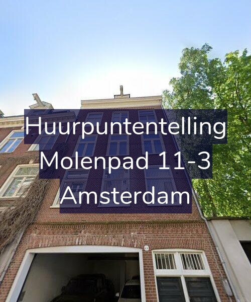 Foto gevel Huurpuntentelling voor Molenpad 11-3, Amsterdam