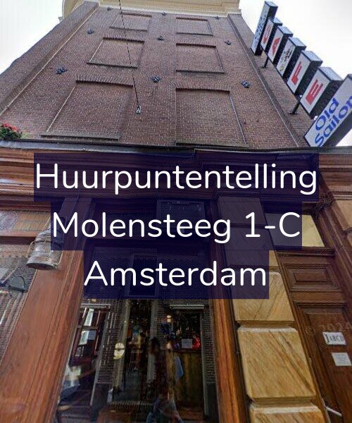 Foto gevel Huurpuntentelling voor Molensteeg 1-C, Amsterdam