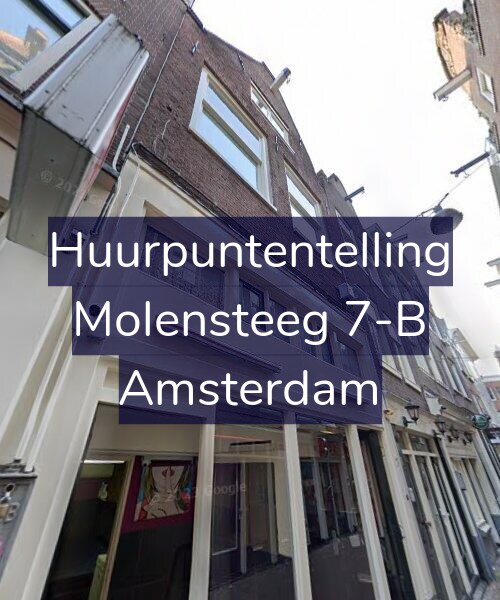 Foto gevel Huurpuntentelling voor Molensteeg 7-B, Amsterdam