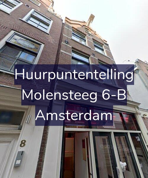 Foto gevel Huurpuntentelling voor Molensteeg 6-B, Amsterdam