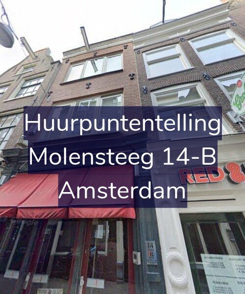 Foto gevel Huurpuntentelling voor Molensteeg 14-B, Amsterdam