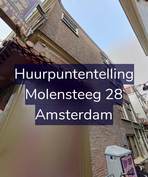 Foto gevel Huurpuntentelling voor Molensteeg 28, Amsterdam