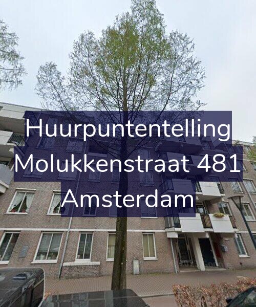 Foto gevel Huurpuntentelling voor Molukkenstraat 481, Amsterdam