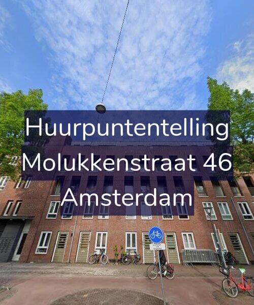 Foto gevel Huurpuntentelling voor Molukkenstraat 46, Amsterdam
