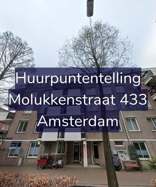 Foto gevel Huurpuntentelling voor Molukkenstraat 433, Amsterdam