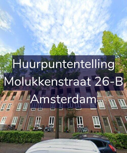Foto gevel Huurpuntentelling voor Molukkenstraat 26-B, Amsterdam