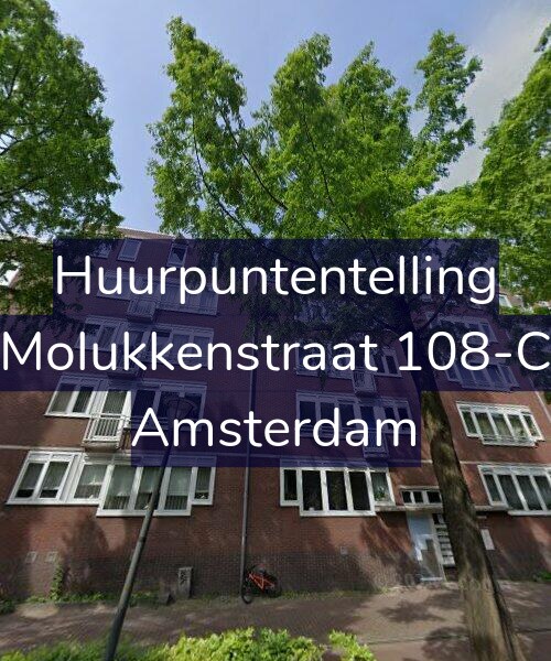 Foto gevel Huurpuntentelling voor Molukkenstraat 108-C, Amsterdam