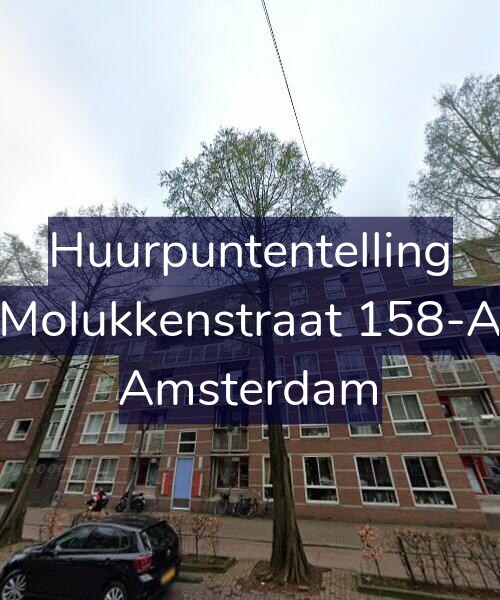 Foto gevel Huurpuntentelling voor Molukkenstraat 158-A, Amsterdam