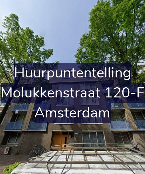 Foto gevel Huurpuntentelling voor Molukkenstraat 120-F, Amsterdam